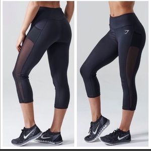 Gymshark dry fit mesh crop leggings